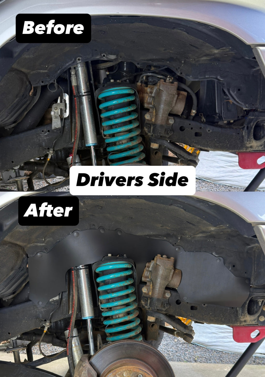 Toyota 105 Series LandCruiser Heavy Duty Inner Guards | Pair