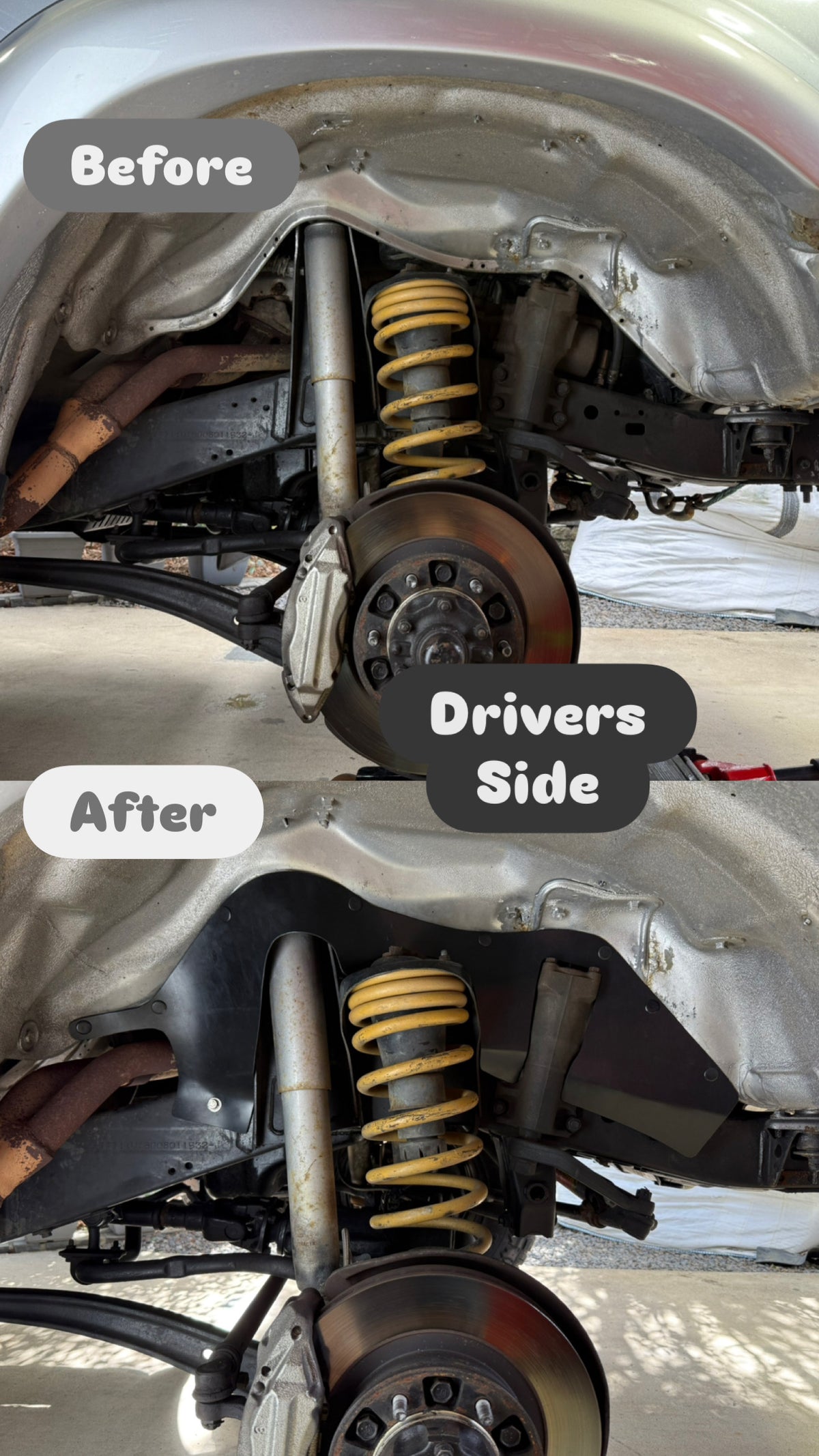 Toyota 80 Series LandCruiser Heavy Duty Inner Guards | Pair