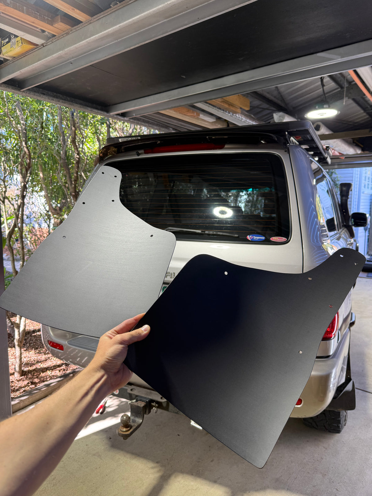 HDPE Rear Mud Guards 105 Series Landcruiser