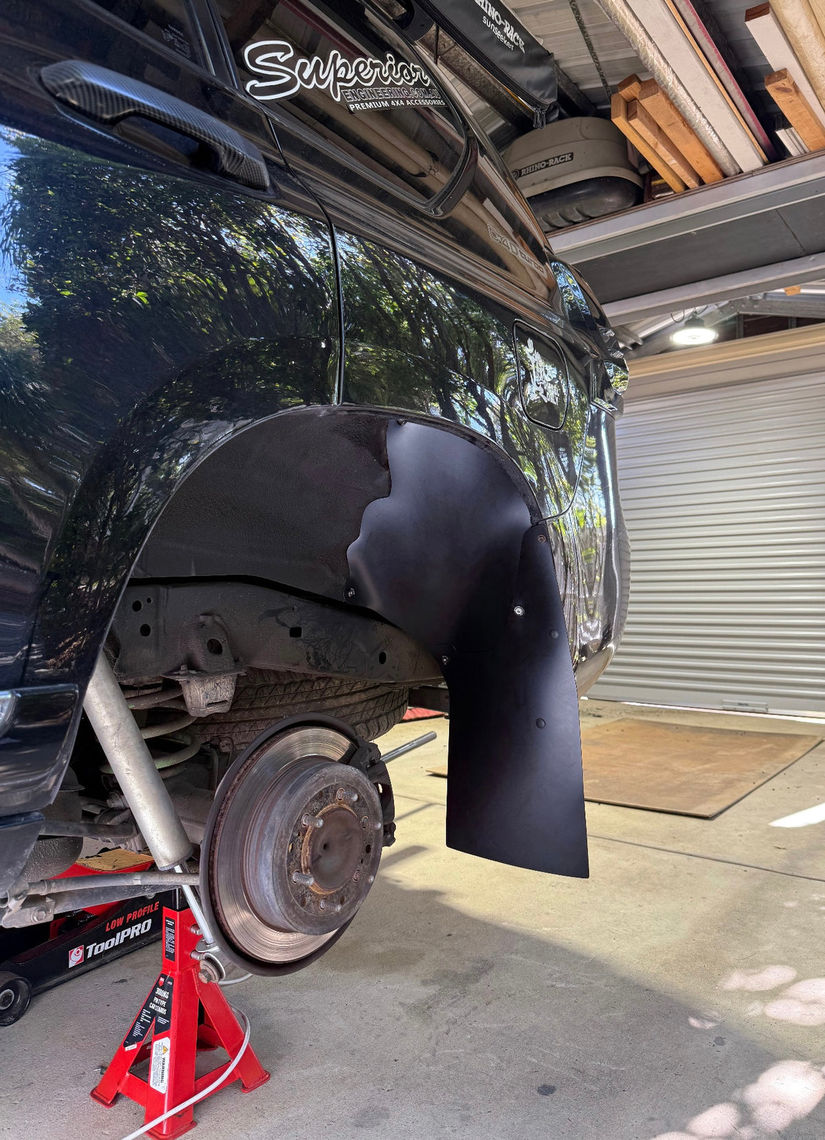 HDPE Rear Wheel Arch Guard 150/120 Prado