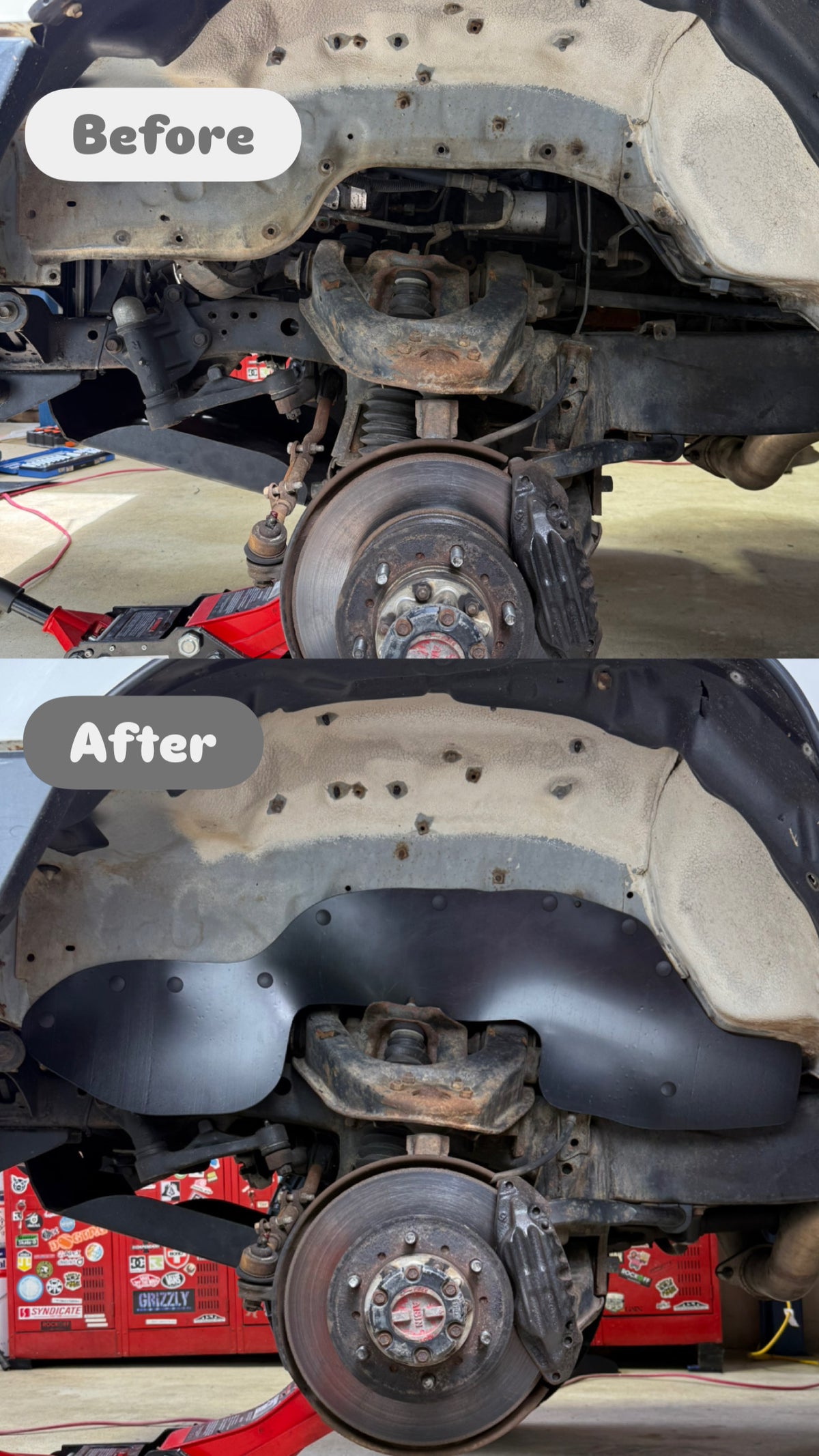 Toyota N60 Hilux Heavy Duty Inner Guards | Pair