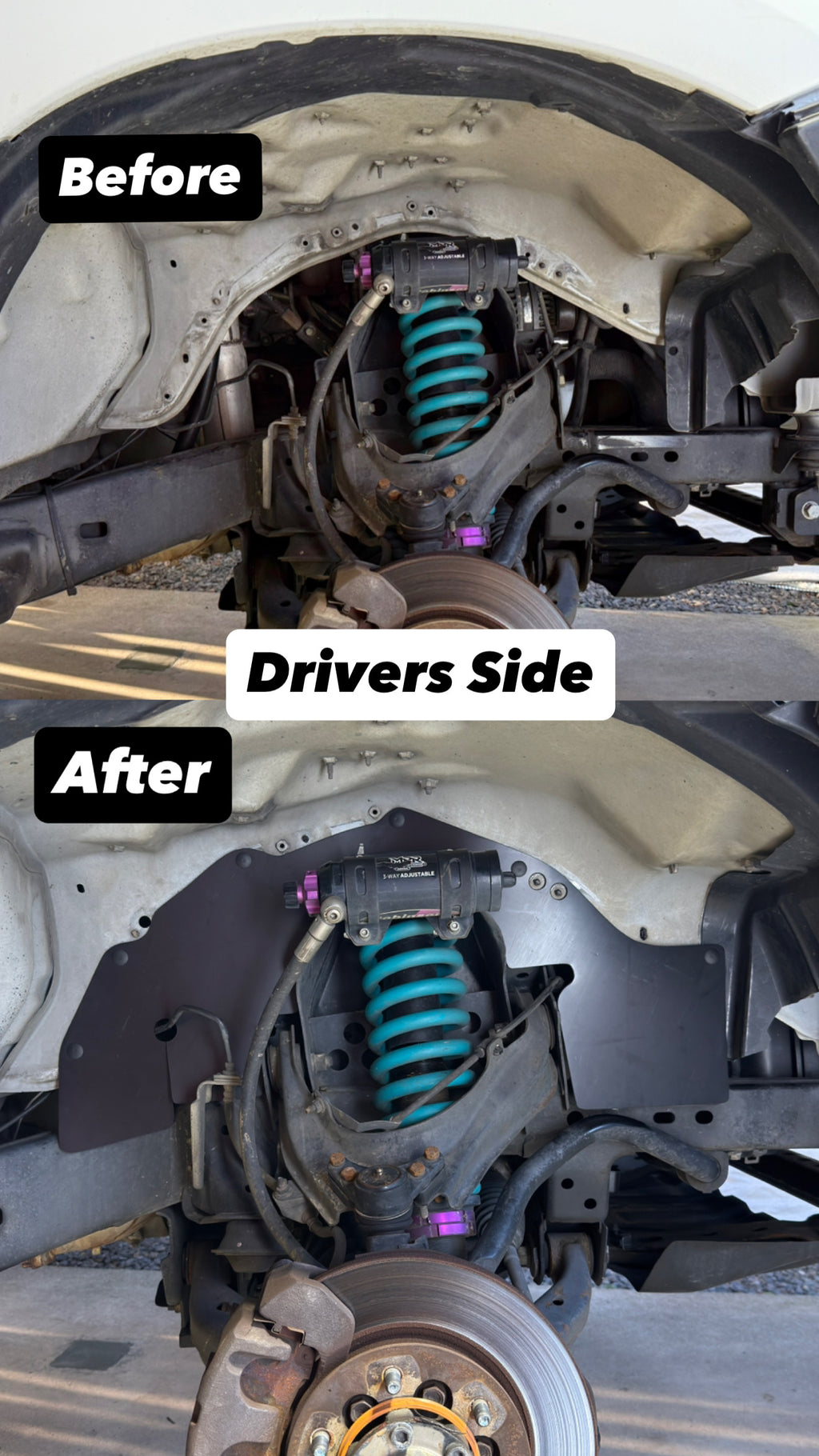 Isuzu D-MAX/ MU-X, Holden RG Colorado, Colorado 7, Trailblazer Heavy Duty Inner Guards | Pair